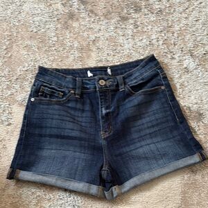 KanCan Dark Blue Jean Shorts